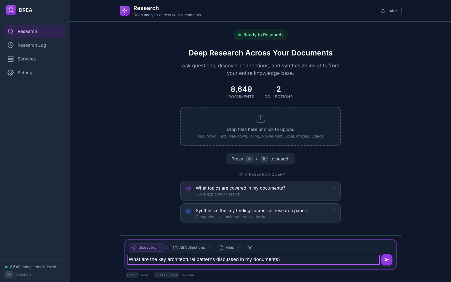 DREA Query execution with results
